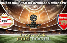 Prediksi Bola PSV Vs Arsenal 5 Maret 2025