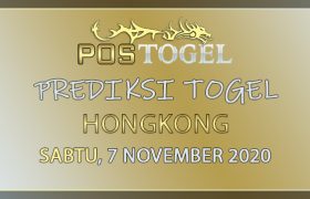 Prediksi Togel Hongkong Sabtu 7 November 2020